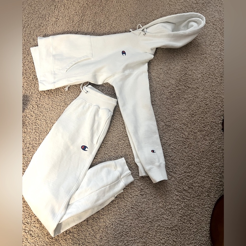 Champion sweatpants and hoodie
